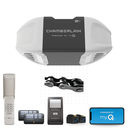 Chamberlain C2405 smart Wi-Fi chain-drive garage door opener