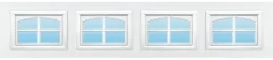 Cascade Colonial decorative window insert — Richards-Wilcox Milestone garage door, Ottawa