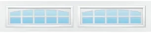 Cascade Ranch decorative window insert — Richards-Wilcox Milestone garage door, Ottawa