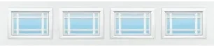 Prairie Colonial decorative window insert — Richards-Wilcox Milestone garage door, Ottawa