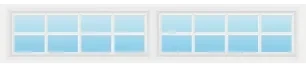 Stockton 8-Pane Ranch decorative window insert — Richards-Wilcox Milestone garage door, Ottawa