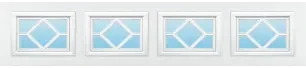 Waterton Colonial decorative window insert — Richards-Wilcox Milestone garage door, Ottawa