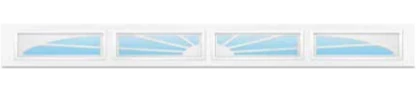 Sunray (4 Panel) decorative window insert — Richards-Wilcox Canton garage door, Ottawa